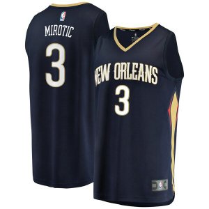 Camiseta Nikola Mirotic 3 New Orleans Pelicans Icon Edition Armada Hombre